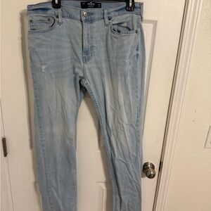Hollister Light Blue Slim Straight Jeans